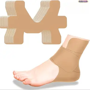 Compression Ankle Wrap for Men Women Adjustable Elastic Support Tape Pre-Cut Breathable for Running Basketball Fitness Injury Recovery Joint Stability Ankle Brace Protection