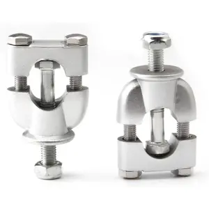 22mm 7/8" Motorcycle Handlebar Risers Mount Clamps for Dirt Pit Bike ATV Pack of 2