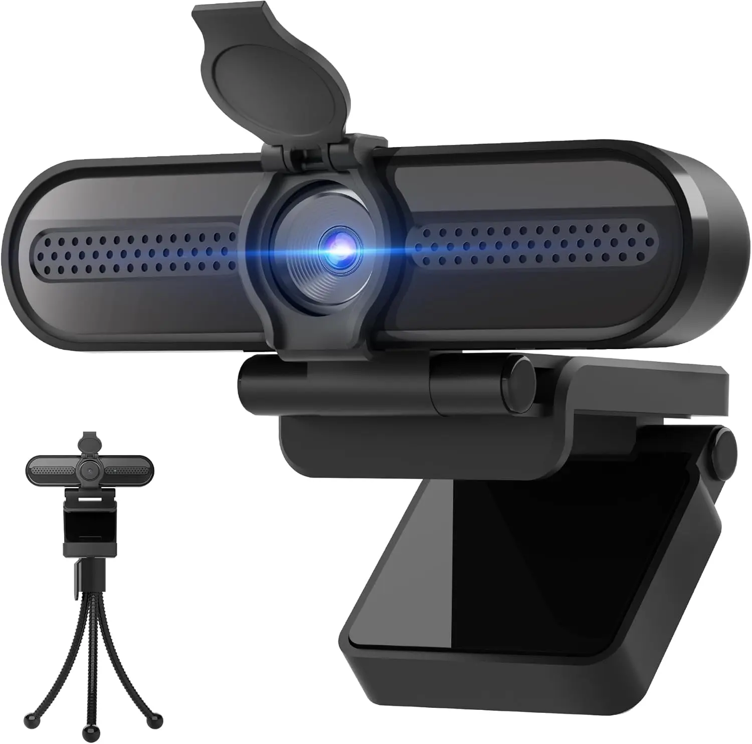 SAYLAS HD Webcam with 2K/1080P Resolution, Noise-Cancelling Microphone, Autofocus - Plug & Play USB Camera for PC, Laptop, Mac, Zoom Streaming with Privacy Cover