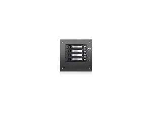 iStarUSA S-35-B4SL Black Aluminum / Steel Tower Compact Stylish 4 x 3.5" Hotswap mini-ITX Tower - Silver HDD Handle