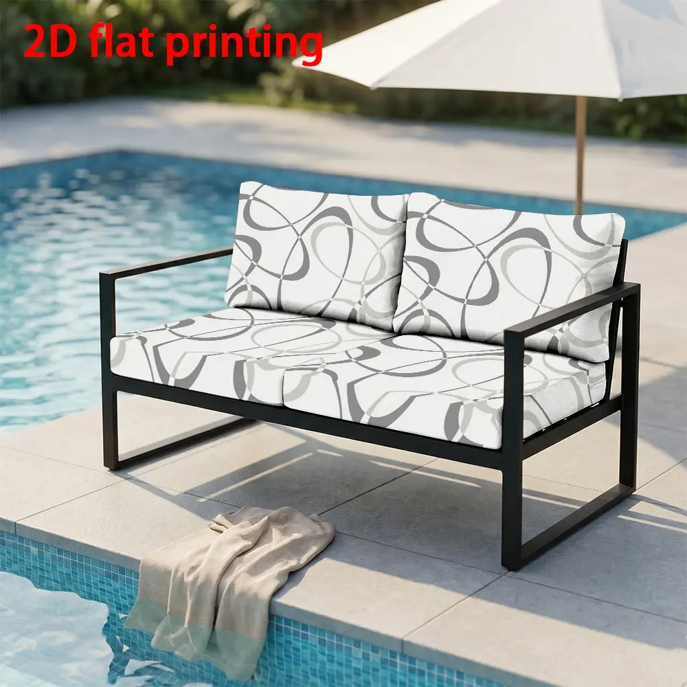 1/2/8/10/12PCS Sofa Cushion Covers, Grey Abstract Line Printed Cushion Covers (Insert Not Included), Flat Printed Printing Stretch Chair Cushion Covers, Removable and Washable, Fit, All-Season Indoor & Outdoor Seat Covers for Courtyard, Terrace