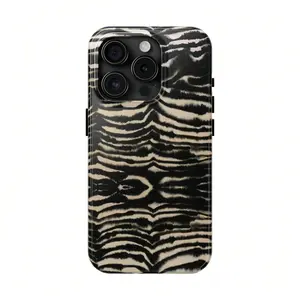 Zebra Print Cellphone Case - Dual-Layer Shockproof Phone Accessory with Polycarbonate Shell & TPU Liner, Protection for iPhone 11-17 Series, Ideal Gift for Loved Ones