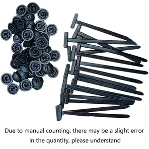 20/50/100Pcs Nylon Universal Cable Tie Buckle, Multipurpose Plastic Cable Ties Tool for Car Daily Repair, Heavy Duty Self-Locking Nylon Zip Ties Holder
