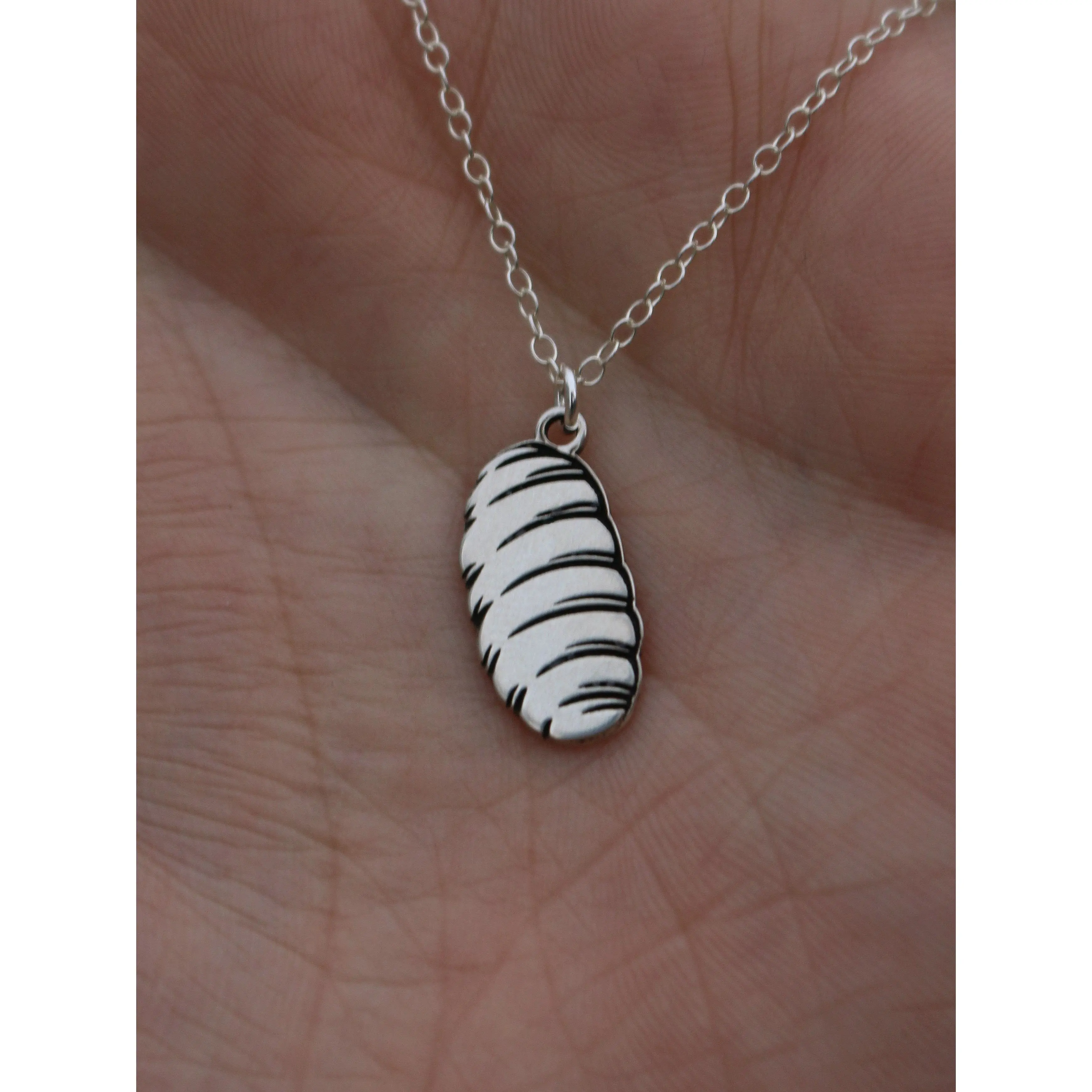 Gnocchi Pasta Necklace - Sterling Silver