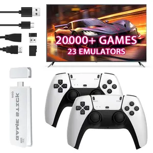 NEW Upgraded Retro M15 Game Stick with 20K Games 23 Emulators 4K HDMI Output Plug and Play Wireless Controller for TV Monitor Video Gamepad Console