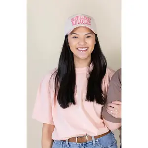 He Still Does Miracles Hat - Pink Floral