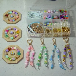 553 count DIY Beaded  Making Kit, Bag Charms Craft Supplies,  for Gifts