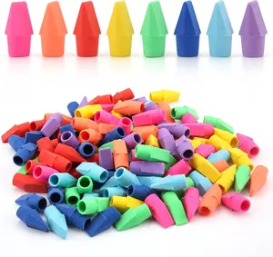 Cap Erasers for Pencils,120 PCS Pencil Top Erasers,School Erasers 8 Assorted Colors, 71310