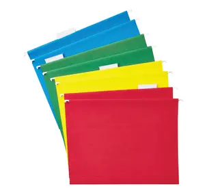 Assorted Hanging File Folders, Letter Size, Assorted Colors, 25/BX