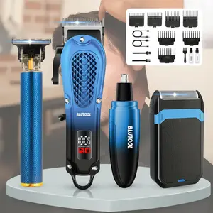 Hair Clippers for Men Professional, Beard Trimmer Kits & Sets, Cordless Mens Hair Trimmer, Electric Shavers, Haircutting Machine with LED Display, Used for Home, Car and Travel. Gifts for Fathers, Husbands, Sons, Brothers | Modern Hair Clipper Tools