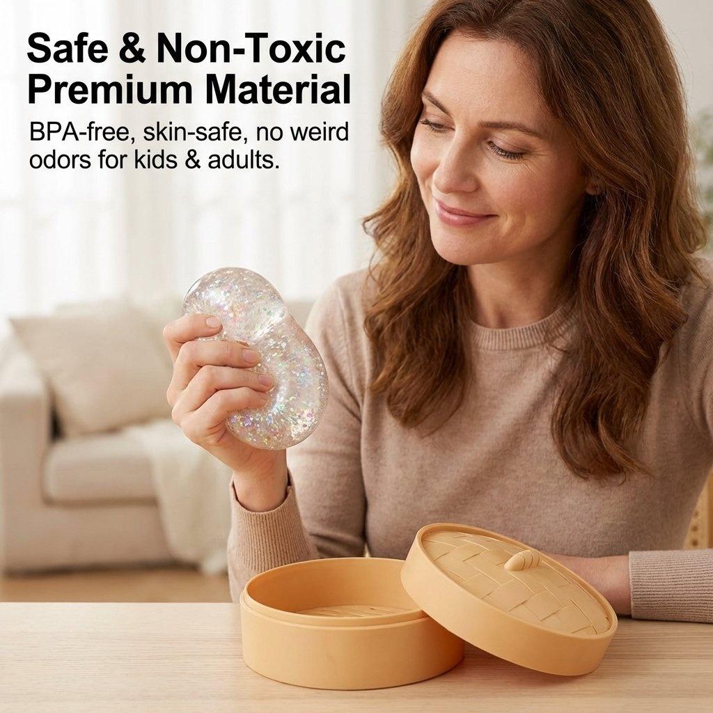 Expressive Big Dumpling Squishy Blind Box | Mysecret Bun Fidget Toy, Soft TPR Stress Relief, Surprise Unboxing, Random Style | Perfect Mother’s Day & Cinco de Mayo Gifts, Ideal for Kids’ Classroom Exchanges