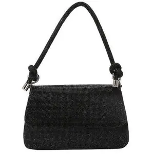 Hestia - Embellished Crossbody Handbag with Fully Embellished Handle & Detachable Strap for Versatile Use 7.5"L x 2.5"W x 5"H
