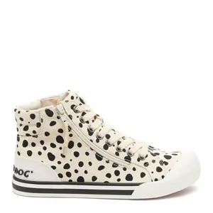 Jazzin Off White Spotty High-top Sneakers