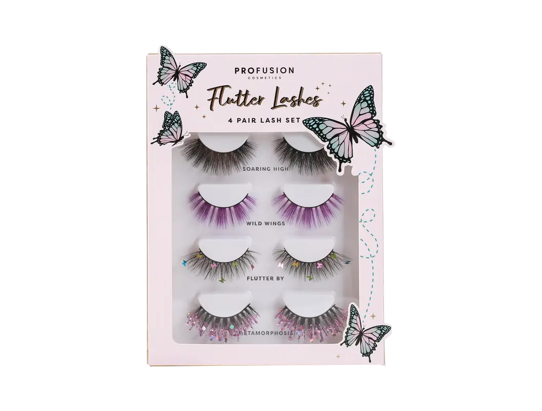 Empowered Butterfly | Flutter Lashes 4 pair Lash Set