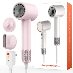 JOYYE Hair Dryer with Four Temp Modes, Two Speeds, Anti-Leak Plug, Ideal for Home, Travel, and Salon Use, Pink