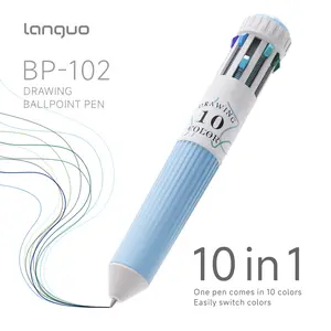 Languo 12/120 Colors Colored Ballpoint Pens, Soft Grip Retractable Multi-Function Pens, Ideal for Kids Drawing, Writing & Scrapbooking