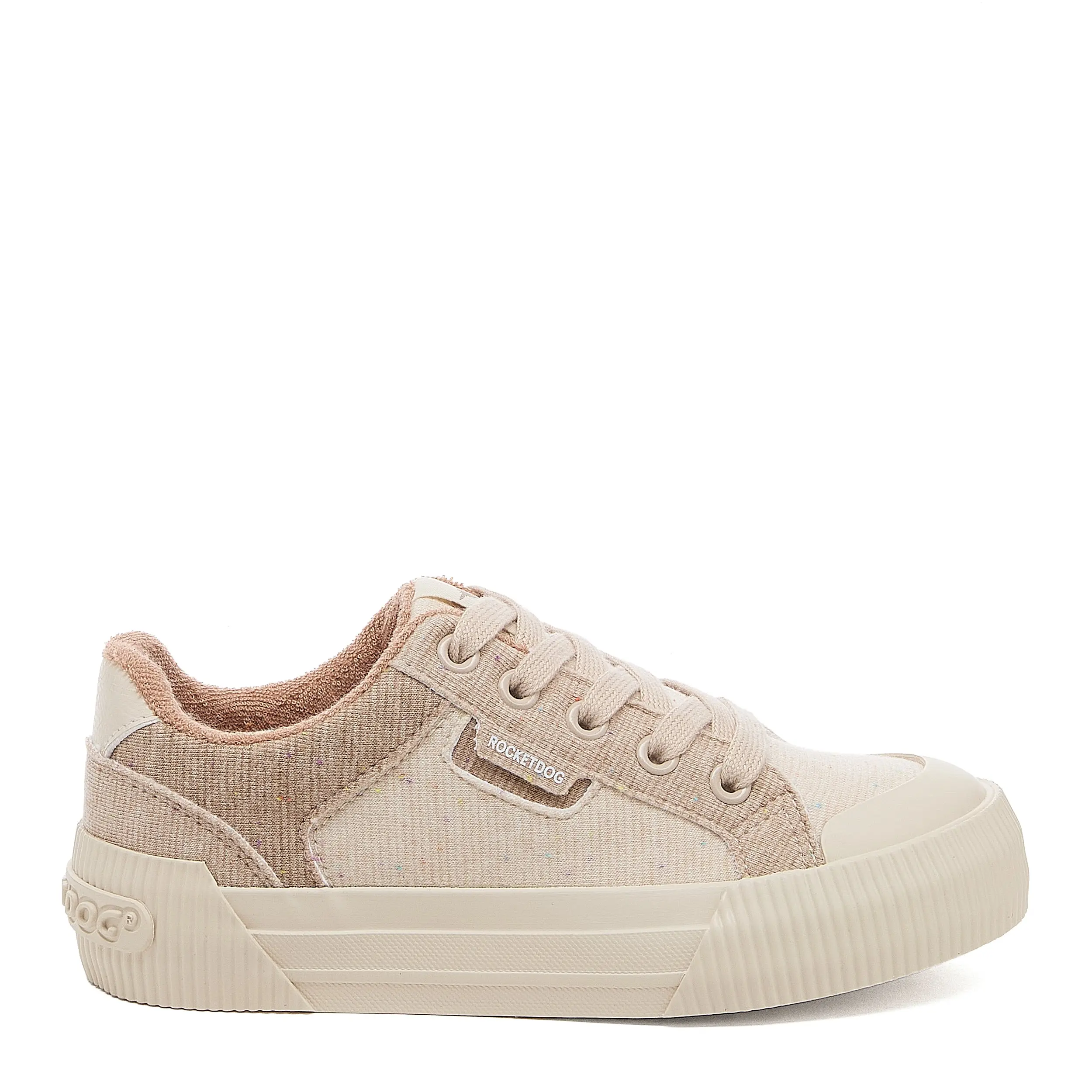 Cheery Taupe Jersey Color Block Sneakers