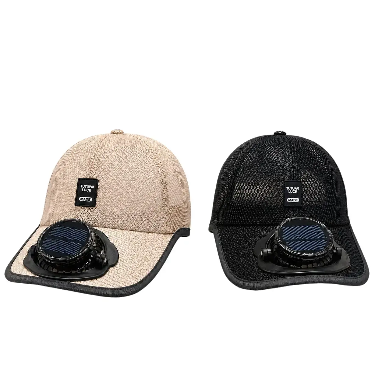 unisexSolar Powered Fan Baseball Cap for Men - Breathable Mesh Cooling Hat with Built-In Solar Fan for Face Airflow, Hands-Free Hot Weather Sun Hat for Fishing, Gardening, Outdoor Summer Home & Travel Use Lightweight