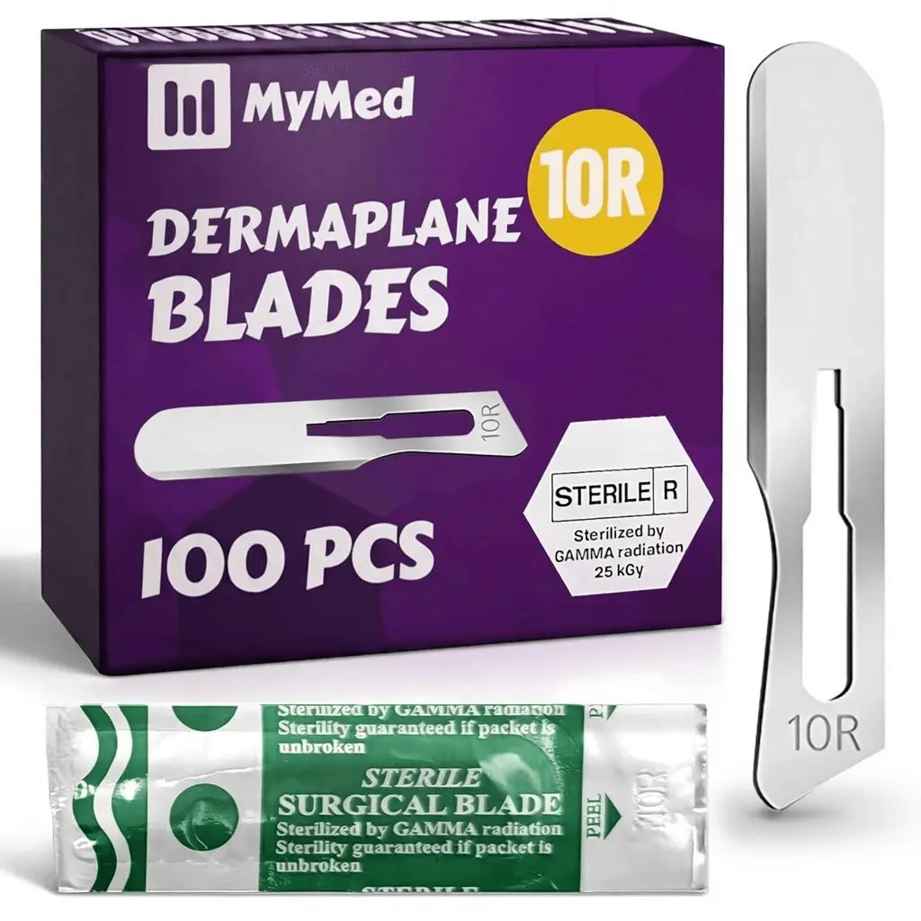 10R Dermaplaning Razor Pack of 100 Dermaplaning Razor for Women and Men