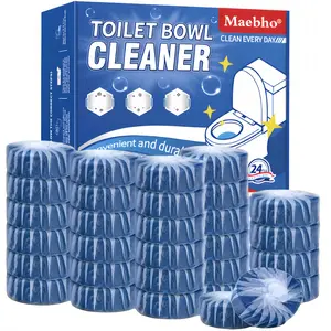 Automatic Soluble Toilet Cleaning Blocks Powerful automatic toilet cleaner tablets - long-lasting deodorization, removal of stubborn stains, easy to use, with low odor, and perfect for plastic surfaces, helping to keep your home fresh and hygienic