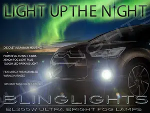 For 2012 2013 2014 Citroen CitroÃƒÂ«n DS4 Xenon Halogen Fog Lamps Driving Lights Foglamps Foglights Kit