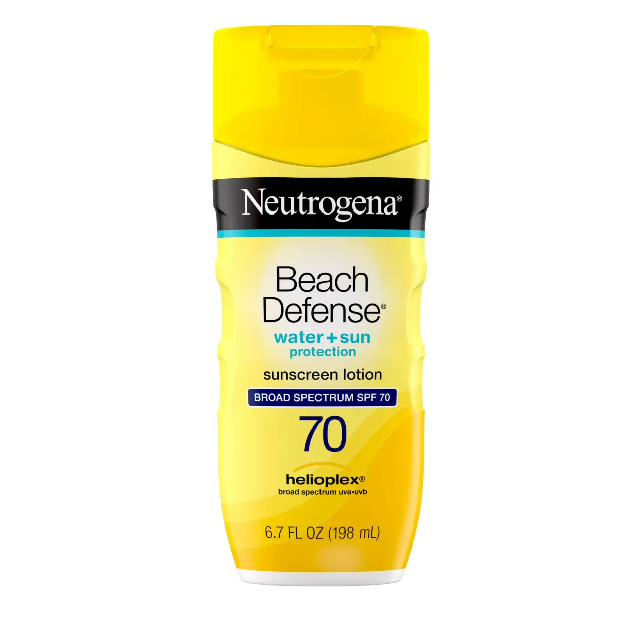 (2 Pack) Neutrogena Beach Defense Sunscreen Lotion Broad Spectrum SPF 70, 6.7 fl oz