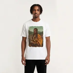 Men's Mama Lisa Colored Mid-Weight T-shirt Front Print