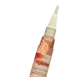 Latinas Nail Studio Pink Elixir - Pen for Nails, Convenient & Mess-Free Application, Coconut & Argan, Jasmine & Tea Tree Flavors