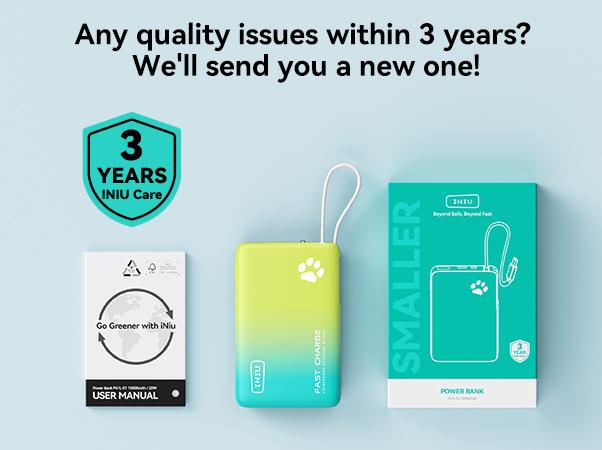 INIU PawGO 45W 10000mAh Power bank with Built-in USB C Cable, Slim PD Fast Charging Portable Charger Travel LED Display Light Battery Pack, External Phone Charge for iPhone 17 16 15 14 13 12 11 Series Samsung iPad Aipods Google Pixel Switch Perfect Gift INIU PawGO 45W 10000mAh Power bank with Built-in USB C Cable, Slim PD Fast Charging Portable Charger Travel LED Display Light Battery Pack, External Phone Charge for iPhone 17 16 15 14 13 12 11 Series Samsung iPad Aipods Google Pixel Switch Perfect Gift