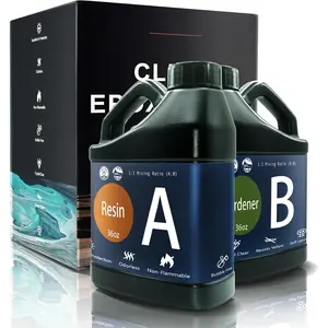 Epoxy  72OZ, Upgraded  Clear  Epoxy  Safe, Self Leveling & Bubble Free Epoxy  with Anti-Yellowing for Coating, Casting, Molds,  Making, DIY