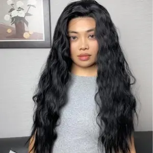 IMstyle Jennie 30 inches 13*3 glue less| Lace Synthetic Wigs | Long Black Hair | Small Water Wave Curly Hair | Everyday Essentials | DIY Hair Accessories | Heat Resistant | W217-C246-C13X3