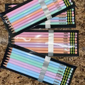 Ticonderoga Pastel & Neon Laser Engraved Pencils