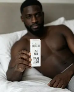 Men's portable deodorant for use when out and about at home