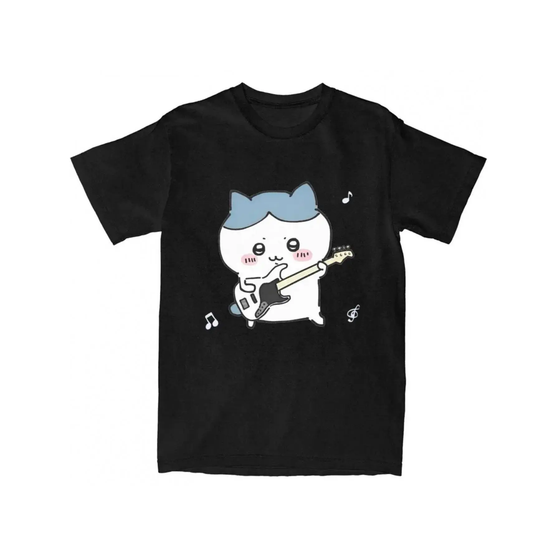 Chiikawa Men's Fashionable Basic Graphic T-Shirt Casual Short Sleeve Tee Round Neck Regular Fit for Casual