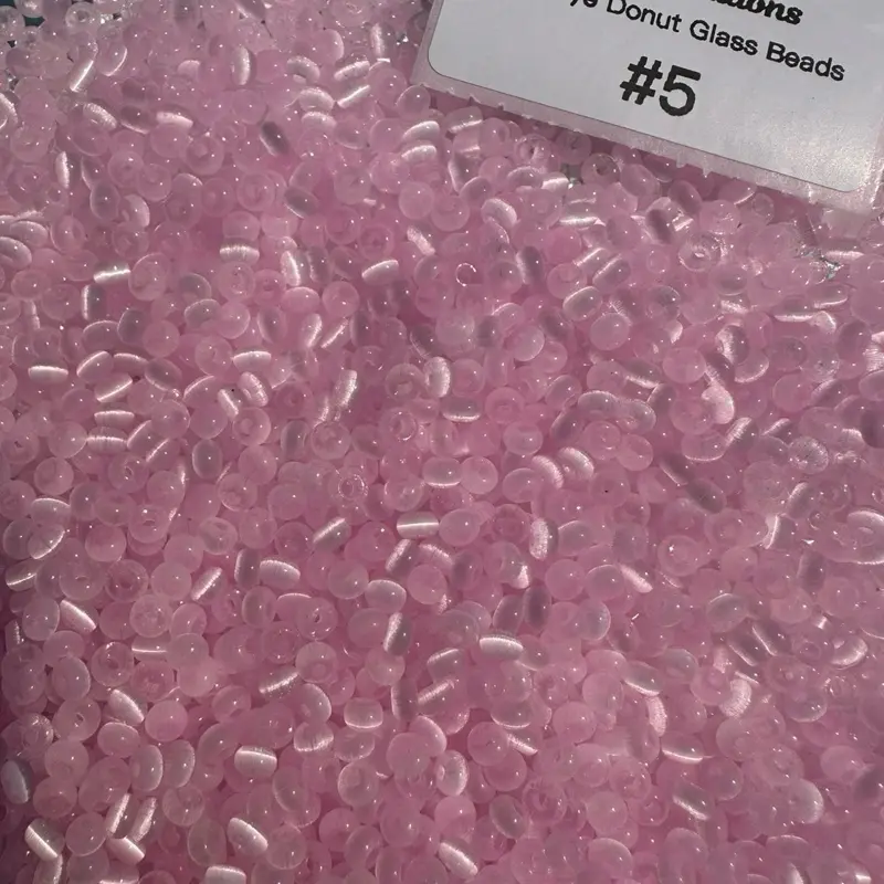 Kawaii Creations Cat Eye Donut Seed Beads 6/0 4mm 1/2oz - multiple colors diy project