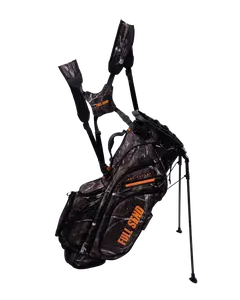 Full Send Golf Orange Camo Stand Bag