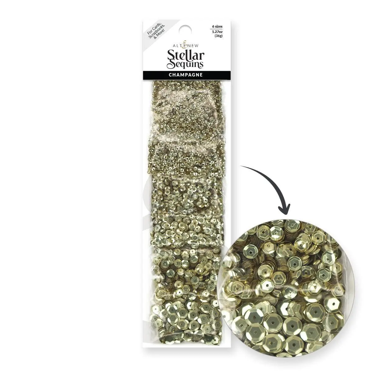 Champagne Stellar Sequins