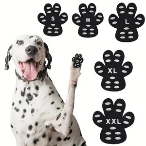 8pcs Dog Paw Protector Pads - Self-Adhesive Invisible Foot Stickers for Canines, Pet Shoes with Anti-Slip, Scratch and Scalding Protection for Indoor Activity - Available for All Dog Sizes