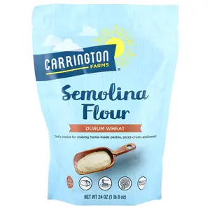 Carrington Farms Semolina Flour, Durum Wheat, 24 oz
