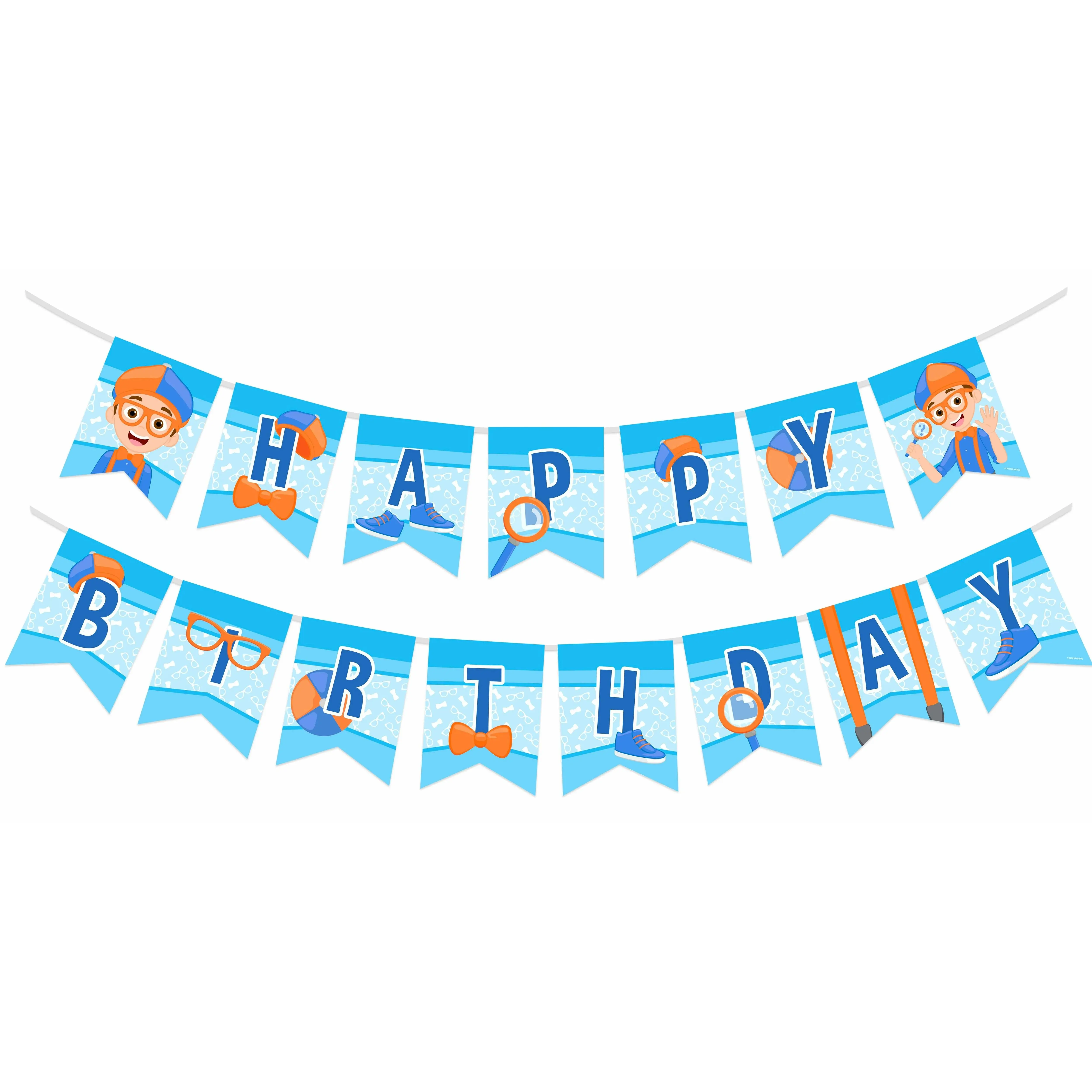 Blippi Birthday Banner - Blippi Party Supplies