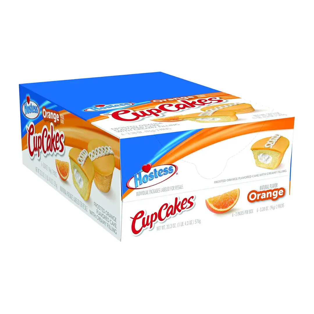Hostess Orange Cupcakes 3.38 oz – 6 Count Pack Hostess Orange Cupcakes 3.38 oz – 6 Count Pack