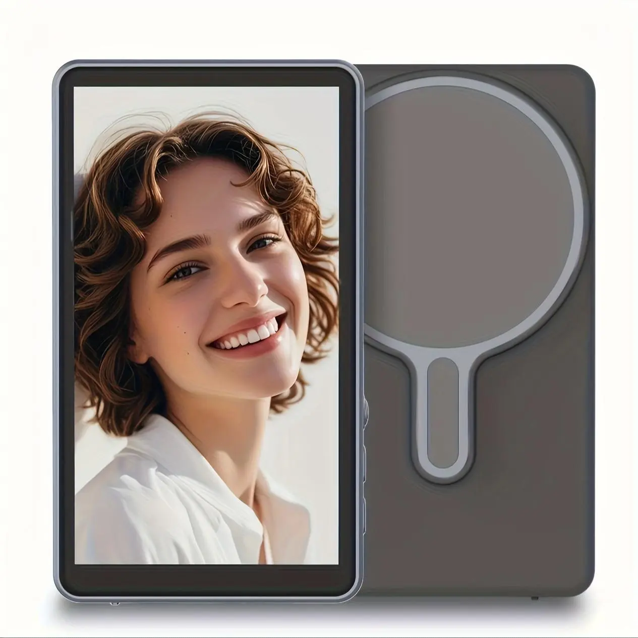 Magnetic Phone Vlog Monitor – 1080P Wireless Selfie Screen, Use Rear Camera for Live Streaming & TikTok