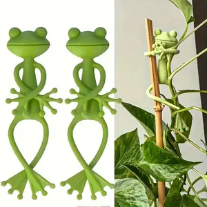 3pcs Realistic Frog Plant Stand, Stable Plant Support Rack for Small Potted Plants, Indoor Garden Decoration, Garden Supplies