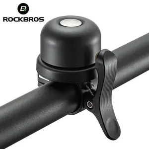 ROCKBROS Bike Bell for Apple AirTag Hidden Bike Mount Bike AirTag Holder GPS Tracker Bike Bell Anti-Theft for Adults Suitable for 0.87''/22.2, 1''/25.4, 1.25''/31.8mm Diameter Handlebar