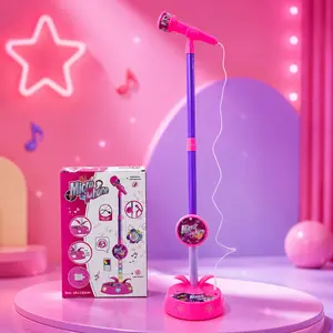 Unleash Your Child's Inner Pop Star! ThisKaraokeMicrophoneToy with Colorful LEDLights & Built-in MusicEncouragesSinging,Boosts Confidence, and Makes aPerfectBirthday Gift forchildren Aged 3-8.Fun,Educational, and Hours ofEntertainment!