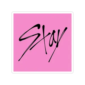 Stay KPOP Script Sticker | Die-Cut Outdoor Sticker