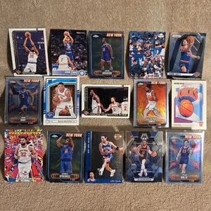 NEW YORK NICKS 30 CARD TEAM LOT BASKETBALL CARDS VINTAGE & MODERN BRUNSON SPREWELL EWING STARKS