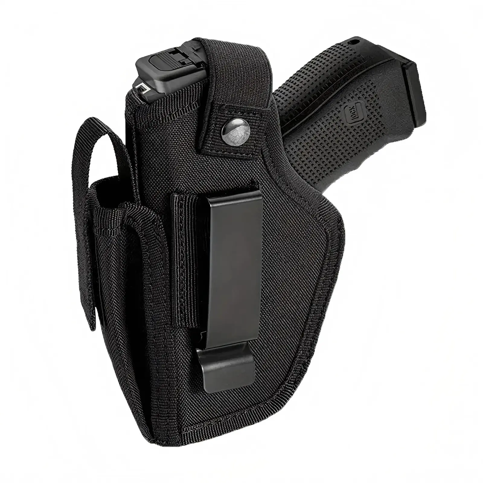 Concealed Holster with Magazine Compartment Easy to Carry Suitable for Outdoor Camping, Hiking, and Hunting, For Glock 19/43X/17, Sig P365/P320, Ruger LCP/Security 9, Taurus G2C/GX4, Springfield Hellcat, S&W M&P 9mm Shield and Similar Sized Handguns gun