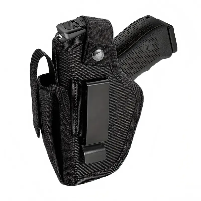 Concealed Holster with Magazine Compartment - Adjustable, Easy-to-Carry IWB/OWB Concealment for Camping, Hiking & Hunting - Fits Glock 19/43X/17, Sig P365/P320, Ruger LCP/Security 9, Taurus G2C/GX4, Hellcat, M&P Shield