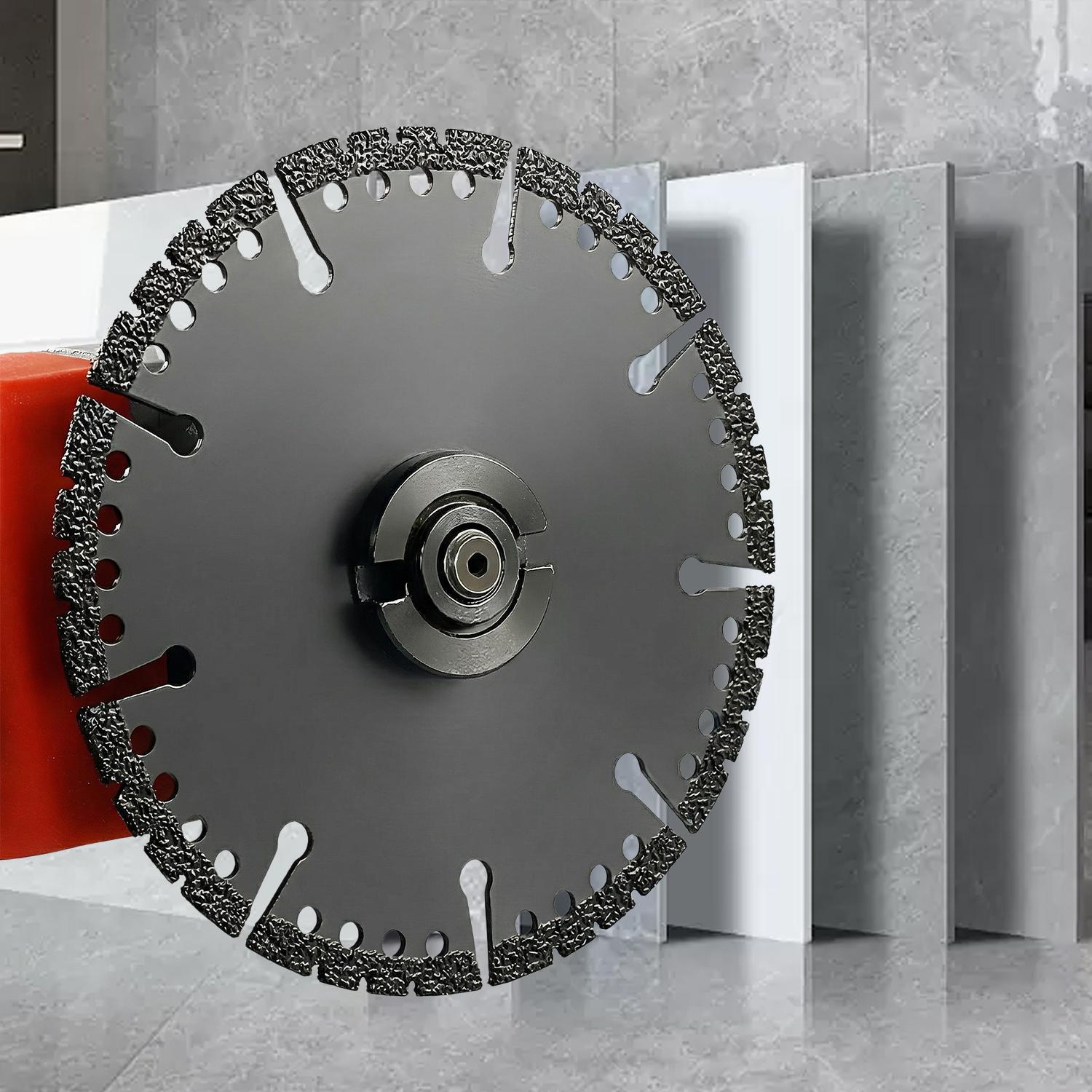 3PCS 4.5" Multi-Material Cutting Blades, Dry Cut Saw Blades for Angle Grinder, Cutting Metal, Cast Iron, Tile, Stone, Marble & Plastic, Heavy Duty Angle Grinder Tool Accessories